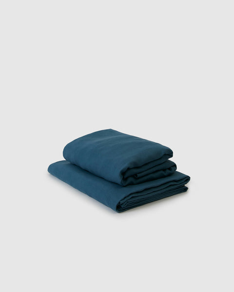 Linen Sheet Set - Adriatic