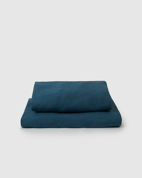 Linen Sheet Set - Adriatic